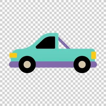 Flat colorful car icon element asset design Stock Illustration