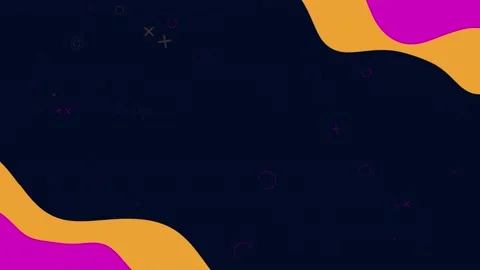 Flat Colorful Memphis Waves Fluid Flat Shapes Stock Footage 201997808
