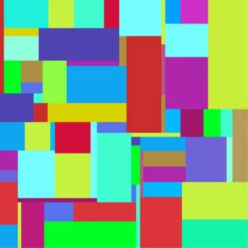 Flat colorful pattern with chaotic rectangles イラスト素材