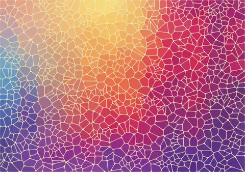 Flat colorful triangle geometric wallpaper Illustrazione stock