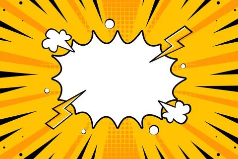 Flat comic style background design Stock Illustration