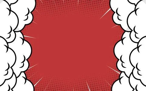 Flat comic style background with dotted halftones. Stock Illustration
