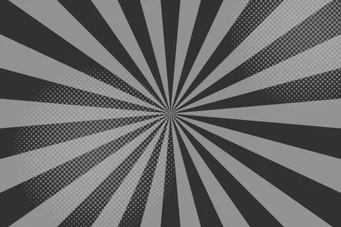 Flat comic style background with halftone Stock Illustration