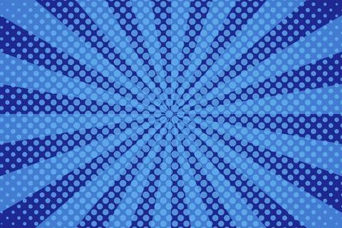 Flat comic style background with halftone Stock Illustration