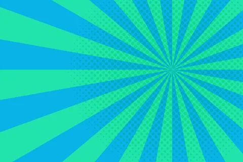 Flat comic style background with halftone Stock Illustration