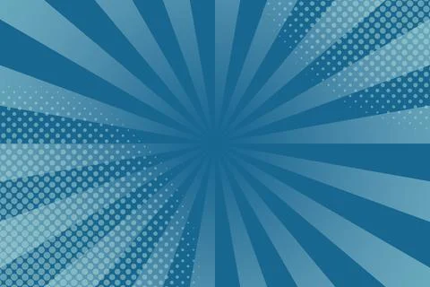 Flat comic style background with halftone Stock Illustration