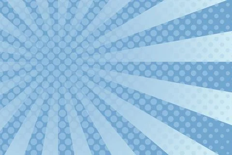 Flat comic style background with halftone Stock Illustration