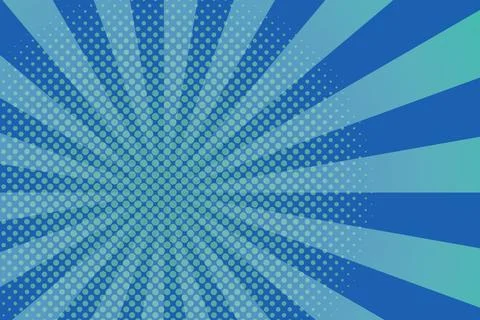 Flat comic style background with halftone Stock Illustration