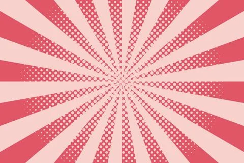 Flat comic style background with halftone Stock Illustration