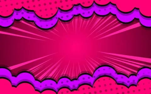 Flat comic style background texture. vector illustration. Illustrazione stock
