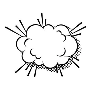 Flat of comic style speech bubble. Stock Illustration