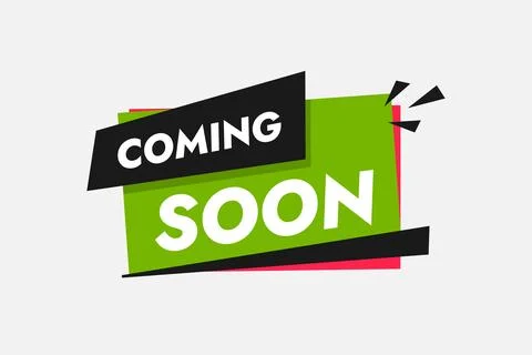 Flat Coming Soon Banner Collection for Website Launch, Product Release and .. イラスト素材
