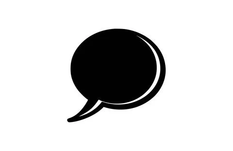 Flat comment icon symbol vector Illustration. 스톡 일러스트