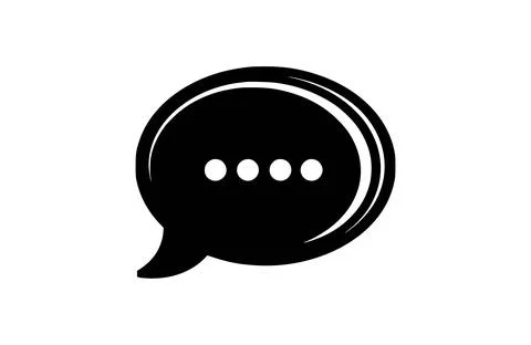 Flat comment icon symbol vector Illustration. 스톡 일러스트