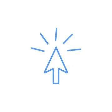 Flat computer mouse icon symbol vector Illustration Stock Illustration