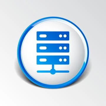 Flat Computer Server system icon vector illustration イラスト素材