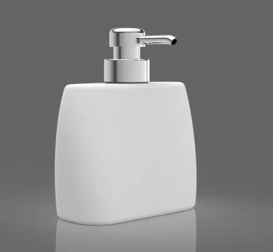 Flat cosmetic container bottle Stock-Illustration