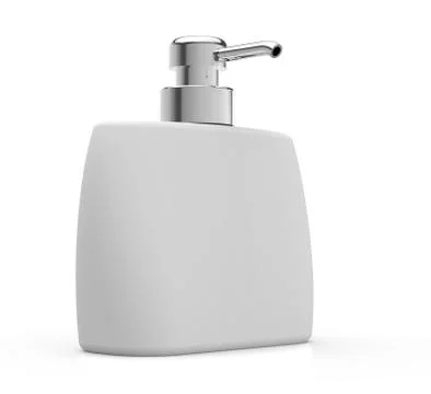 Flat cosmetic container bottle Stock Illustration