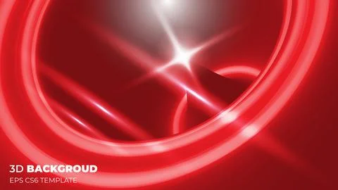 Flat creative 3d realistic gradient red color background design with light Illustrazione stock