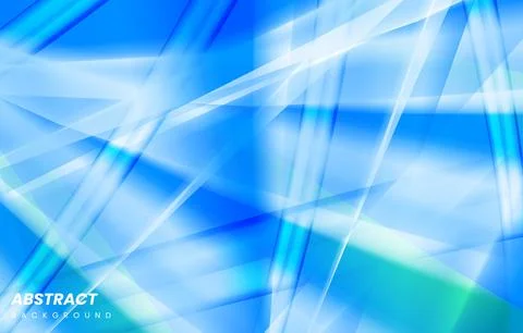 Flat creative custom shape with gradient blue color abstract style Stock Illustration