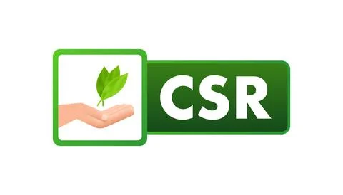 Flat csr for concept design. Flat vector illustration isolated. Business concept Stock-Illustration