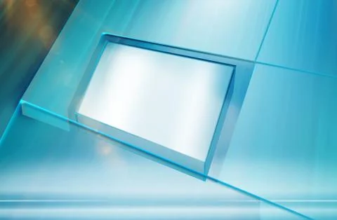 Flat cubical screen box concept series 스톡 일러스트