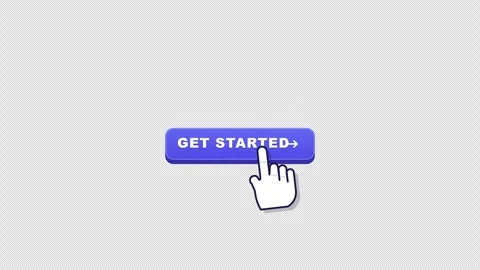 Flat Cursor Pointer Hand Click Ripple Button Transparent Stock Footage 346755680