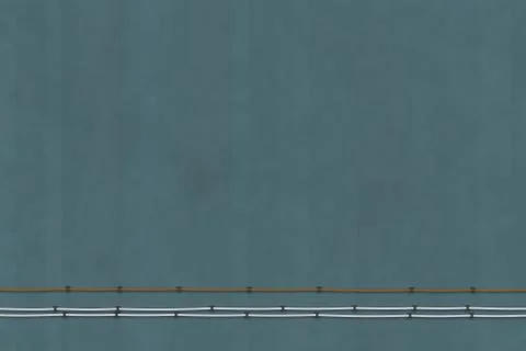 Flat dark blue background with cabless. Minimal front view. 3D illustration Stock Illustration