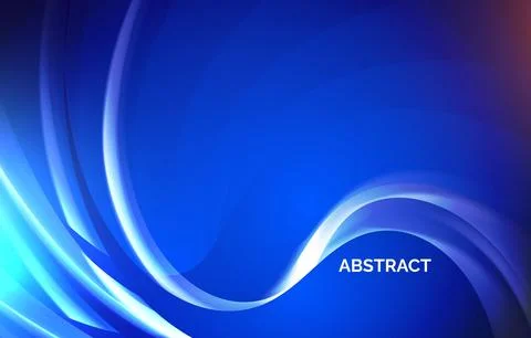 Flat decorative creative abstract colorful modern wavy stylish with blue Illustrazione stock