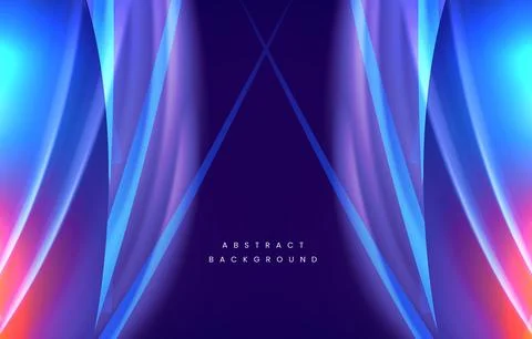 Flat decorative creative abstract colorful modern with light effect vector Illustrazione stock