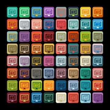 Flat design: 3D model Ilustración de archivo