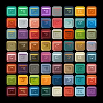 Flat design: 3D model Ilustración de archivo