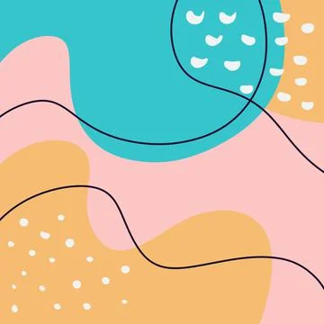 Flat design abstract art for template design Stock Illustration