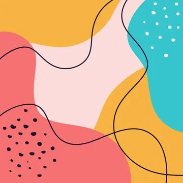 Flat design abstract art for template design Stock Illustration