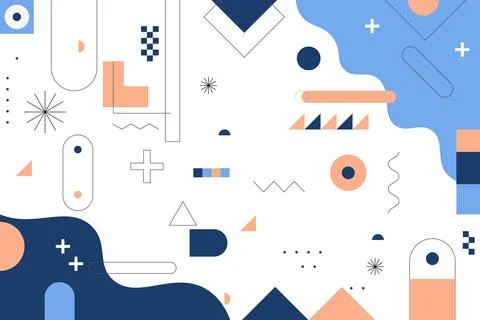 Flat design abstract background 스톡 일러스트