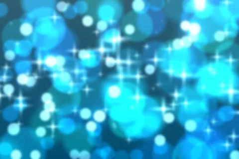Flat design abstract bokeh is showing translucent teal and blue circles with Stock Illustration