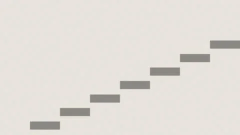 Flat design abstract steps or progress bar icons illustration Stock Illustration