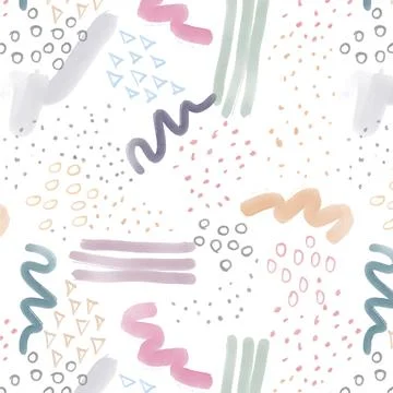 Flat design abstract watercolor pattern Stock Illustration