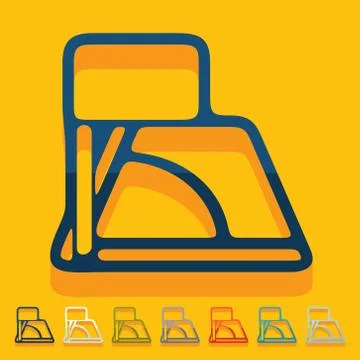 Flat design: angle Stock Illustration