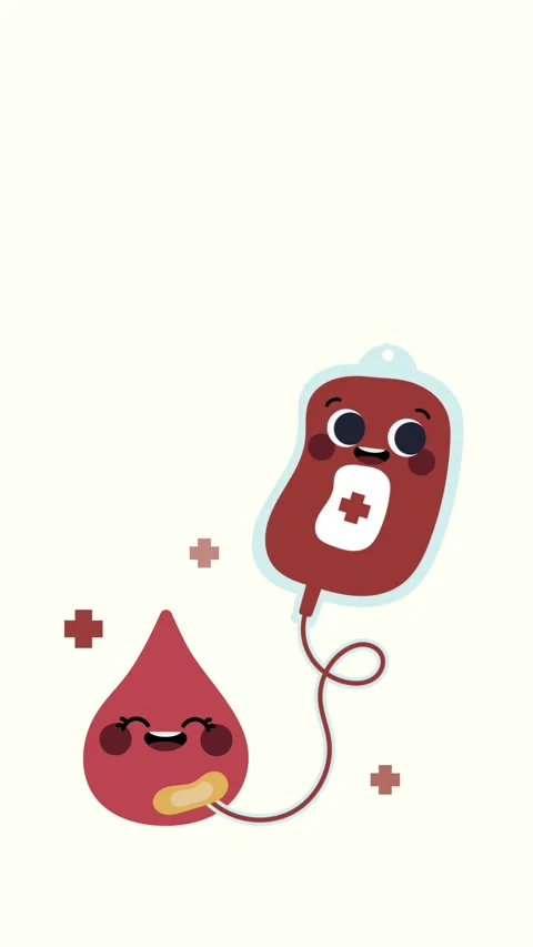 A flat design animation for Blood Donation Day Video stock 306459623