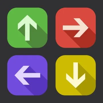 Flat design arrow Stock Illustration