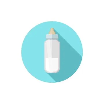Flat design Baby Bottle Stock Illustration