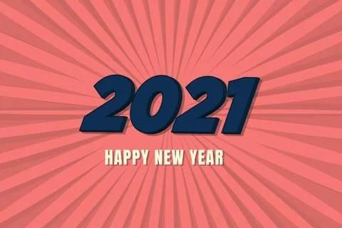 Flat design background new year 2021 Stock Illustration