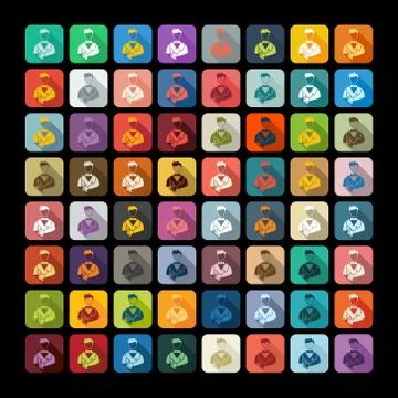 Flat design: bartender Stock Illustration