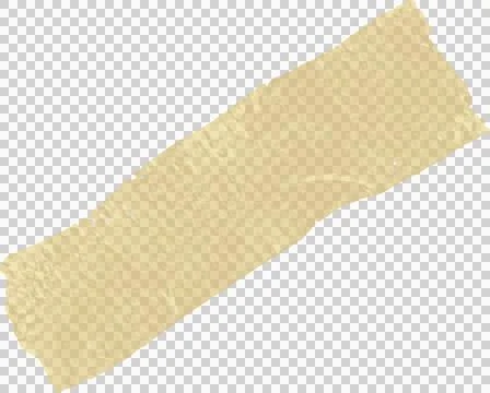 Flat design beige torn tape slanting diagonally on transparent backdrop showing Stock Illustration