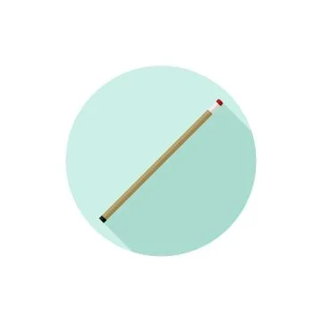 Flat design Billiard Cue Stock Illustration