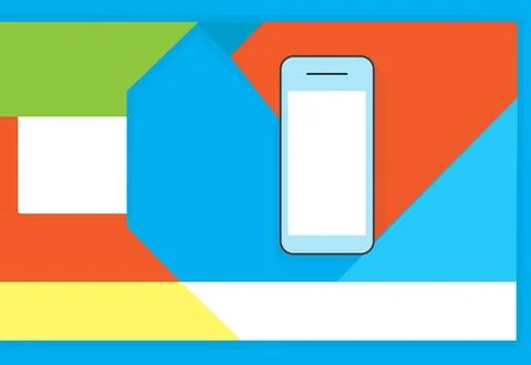 Flat design blank space abstract colour vector papercut style for background Stock-Illustration