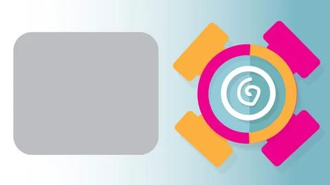 Flat design blank space abstract colour vector papercut style for background Stock Illustration