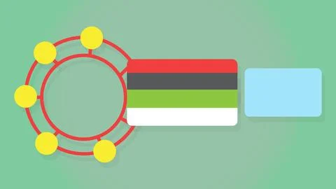 Flat design blank space abstract colour vector papercut style for background Stock Illustration