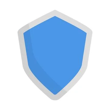 Flat design blue shield icon. Vector. Stockillustratie